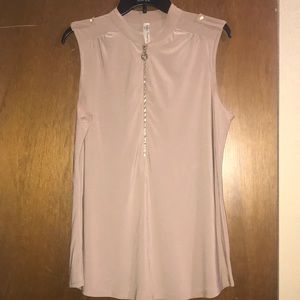 Tan zip front tank